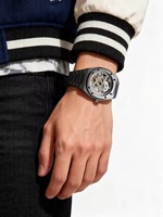 Jam Tangan Pria FORSINING 8315 Baru, Jam Tangan Mewah Fashion Pria, Tali Baja Anti Karat, Mekanis Otomatis, Bercahaya, Tahan Air