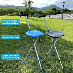 <span class=keywords><strong>Canne</strong></span> de Marche avec <span class=keywords><strong>Siège</strong></span> Durable, Antidérapante et Légère <span class=keywords><strong>pour</strong></span> Seniors, Pliable et Ajustable - Product Image 3