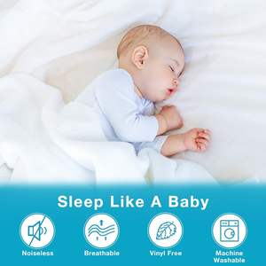 Gewatteerde Matrasbeschermer Waterdicht Voor Verstelbaar <span class=keywords><strong>Bed</strong></span> Zacht Ademend Waterdicht Split King Matrasbeschermer - Product Image 5