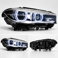 Ensemble de phares LED BK pour BMW X5 2014-2018, Angel Eye DRL, clignotants dynamiques séquentiels, Plug and Play