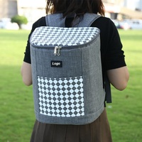 Offre Spéciale camping pique-nique sac thermique étanche plaid nourriture boisson refroidisseur sac à dos isolé damier motif pique-nique sac à dos