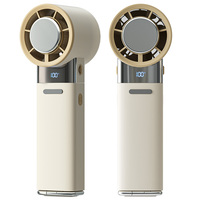 Ventilateur de refroidissement portable turbo 3000 mAh avec compresse de glace semi-conductrice 8400 tr/min, mini-écran numérique pour voyage en extérieur, bureau, certifié CE