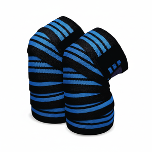 ProCircle Fitness Pressurized Straps Gym Weight Lifting <b>Leg</b> Knee Compression Training Wraps Elastic Bandages - Product Image 1