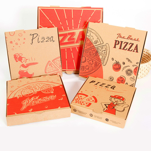 Burger Wholesale 9 10 12 15 Inch Burger Package Carton Supplier Custom Design Printed Packing Bulk Cheap Pizza Boxes With Logo