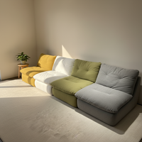 Ensemble de canapés modulaires sectionnels compressés, canapé-lit une place, design d'angle, revêtement en cuir véritable, moderne, pour appartement et hôtel Biaoguan