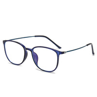 Lunettes anti-lumière bleue pour myopie, femmes et hommes, style rétro ovale, lunettes de vue pour étudiants, correction de la myopie -0,5 -1,0 -1,5 à -6,0