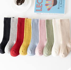 Calcetines altos y acanalados para niños y niñas, medias largas hasta la rodilla, de Color sólido, para primavera - Product Image 3