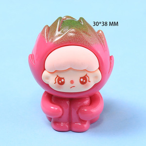 Promotion nouveau 3D dessin animé Fruits résine Cub bijoux à bricoler soi-même accessoires matériel breloques décoration pour enfants jouets - Product Image 6