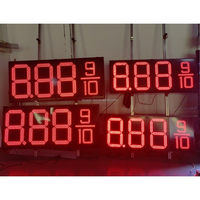 Señales de precio de Gas LED 888910 de 24 pulgadas, 7 segmentos, IP65, uso en exteriores, precio de Gas Led, señal Digital, señales de precio de gasolinera