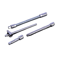 Juego de Herramientas Manuales de 61 Piezas, Llave de Trinquete Métrica, Llave de Trinquete de 1/4 de Pulgada, Varilla de Extensión de Acero al Cromo Vanadio