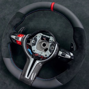 Volant en cuir noir pour BMW M3 M5 M6 F20 F21 F06 F07 F10 F11 F12 F13 F30 F32 F80 F91 E90 E91 E92 - Product Image 1