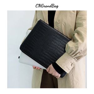 Funda protectora de cuero PU para ordenador portátil, protector de 13 pulgadas con patrón de Croco para <span class=keywords><strong>Mac</strong></span> Book - Product Image 5