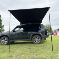 Auvent latéral de toit pour SUV 4x4, tente de toit quatre saisons, imperméable, simple couche, structure en aluminium