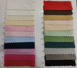 En stock <span class=keywords><strong>Tissu</strong></span> gaufré 100% coton 240g, texture carrée embossée, pour T-shirt <span class=keywords><strong>à</strong></span> manches courtes et textile de maison - Product Image 6