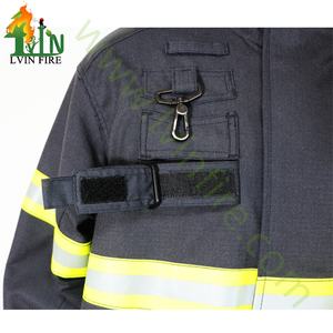 Combinaison de pompier EN469, uniforme de pompier structurel certifié ISO, équipement de protection NOMEXIIIA, vente directe d'usine, tunique de pompier OEM, vêtements - Product Image 3