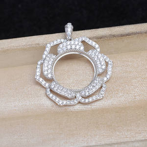 Cuentas de Plata 925 con Diseño de Flor y Concha de Caballito, 3mm, Producto Semi-Acabado, Accesorios para Joyería de Perlas, para 15.1-15.3mm - Product Image 5