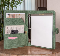 Carpeta de Presentación de Cuero Repujado en Oferta, Tamaño A4, Logotipo Personalizado, Carpeta Expandible para Documentos