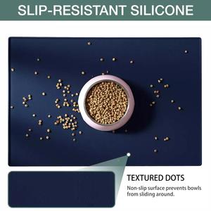 <span class=keywords><strong>Tapis</strong></span> d'alimentation en Silicone de qualité alimentaire, imperméable et antidérapant, bol <span class=keywords><strong>pour</strong></span> <span class=keywords><strong>chien</strong></span> et chat - Product Image 2