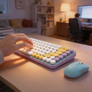 Wholesale 2.4G Dual Mode <b>Wireless</b> Keyboard Mouse Combo Rechargeable Silent for Laptop <b>PC</b> Desktop Office Home Use - Product Image 5