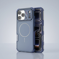 Coque de téléphone magnétique puissante antichoc en TPU et PC, compatible avec la charge sans fil pour les séries iPhone 15, 16, 17