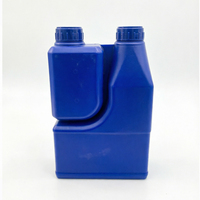 Seau en HDPE de qualité alimentaire agricole à double bec verseur, transparent, pour produits chimiques et eau, 1L + 500ml, personnalisé