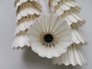 Pluma de bádminton TCX PRO de alta calidad y duradera, hecha de plumas de ganso, ecológica, con vuelo estable perfecto para competición. - Product Image 2