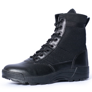 Custom Men's <strong>Tactical</strong> Combat Desert Black Waterproof Leather Delta Ankle Safety Camouflage Canvas Brown Shoes <strong>Boots</strong> for Men - Product Image 1