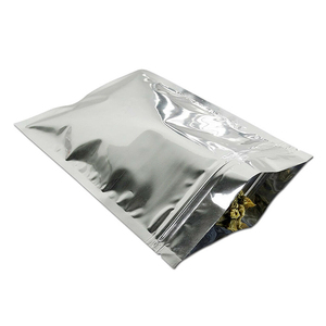 Op maat gemaakte bedrukte, transparante aluminiumfolie achterkant, hersluitbare staande pouches met zip-lock sluiting, Mylar voedselverpakkingszakken - Product Image 5