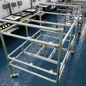 Chống tĩnh hậu cần lưu trữ Ống giá bảo vệ chống ăn mòn hội thảo Kệ hệ thống với nạc ống PE kệ và nạc Ống - Product Image 3