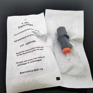 Cartucho de <span class=keywords><strong>Agujas</strong></span> <span class=keywords><strong>para</strong></span> Tatuaje de Acero Inoxidable Negro, con Empuñadura de Goma, Desechable, Esterilizado, <span class=keywords><strong>para</strong></span> Tatuajes/Permanentes - Product Image 2