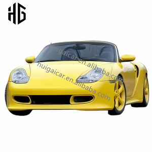 Kit de carrocería ancha <span class=keywords><strong>986</strong></span> Upgrade para <span class=keywords><strong>Porsche</strong></span> <span class=keywords><strong>986</strong></span> <span class=keywords><strong>Boxster</strong></span> 1997-2005, parachoques delantero, parachoques trasero, faldones laterales, guardabarros, kit de carrocería de fibra de vidrio - Product Image 2
