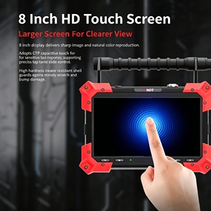 6mm 1080P Industrial | 8 Inch Screen,2m <b>Cable</b> | 360. Articulating Borescope for Marine Engine Inspection - Product Image 5