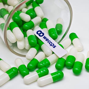 Wecaps cangkang kapsul kosong hijau dan putih, ukuran 00 0 1 2 3 4 - Product Image 5