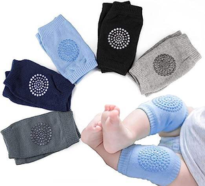 Nouvel ensemble de protection pour genoux de bébé en coton, motif dessin animé, antidérapant et respirant, pour la sécurité des nouveau-nés lors de la marche à quatre pattes - Product Image 3