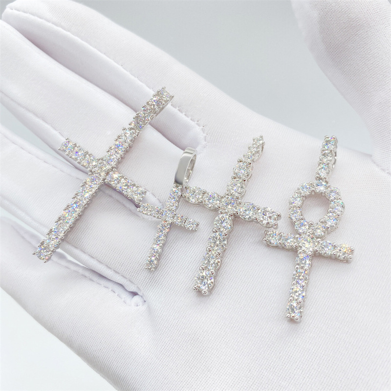 Iced 925 Sterling Silver VVS Moissanite
