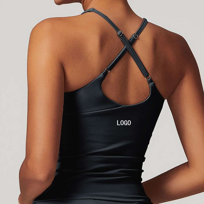 Women's Sports Vest Yoga Cross Back Breathable Outdoor Fitness Bra Tank Top Custom Logo for Running Other Sports Activities