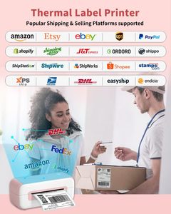 Vận chuyển máy in nhãn phomemo pm246s/b246d mã vạch Sticker Máy tính để bàn máy in cho DHL UPS fedex logistic 4x6 máy in gói - Product Image 3