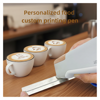 Imprimante à jet d'encre alimentaire portable, mini-machine d'impression alimentaire pour café, latte, gâteau, pain, biscuits, pâtisserie, bricolage