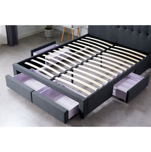 Base de Cama Moderna con Cajón, Tapizada en Terciopelo, Resistente, con Capacidad de Carga de 800 Libras, Tamaño Queen/Full, Color Marrón, Ecológica - Product Image 2
