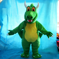 Usine de Guangzhou personnalise des costumes de jeu de rôle pour adultes de mascotte de dragon volant vert amusant Costumes de performance de fête de danse