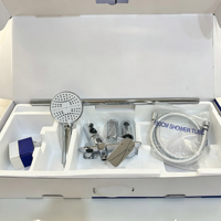 Système de douche multifonction en laiton massif chromé de qualité supérieure avec barre coulissante pour salle de bain et rénovation de douche d'hôtel