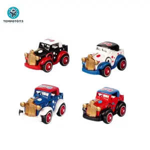 12pcs Excellent Kids Alloy Diecast Car Toys Set For Kids Playing Pull Back Function