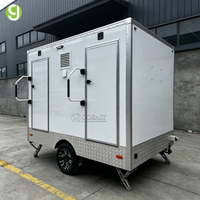 Goeasy - Remorque WC publique en acier personnalisée, mobile et portable pour extérieur, utilisation en parc, écologique et durable