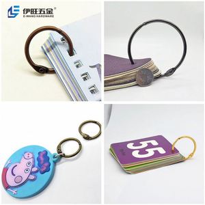 YIWANG Anillos de encuadernación de hojas sueltas de oro rosa Anillos de libro de 1 pulgada para cuaderno de tarjetas de índice - Product Image 5
