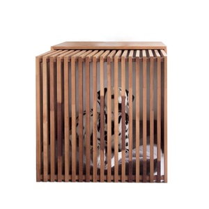 Niche en bois pour chien, mobilier de jardin intérieur ou extérieur, niche