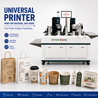 Imprimante jet d'encre UV compacte sur pied pour étiquettes, cadeaux promotionnels, porte-clés, stylos, tasses, bouteilles d'eau, médailles, badges, pièces de monnaie et enseignes
