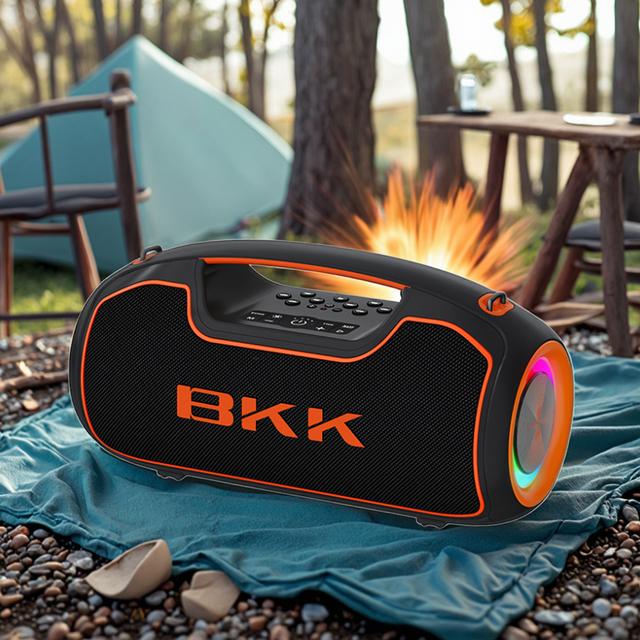 100W Portable for Bluetooth Outdoor Speaker with RGB LED Light Waterproof Boomboxes for Parties Featuring Microphone Alarm