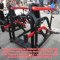 Máquina de Press de Hombros Sentado con Carga de Discos y Brazos Independientes para Gimnasio Comercial, Equipo de Entrenamiento de Fuerza para Deltoides