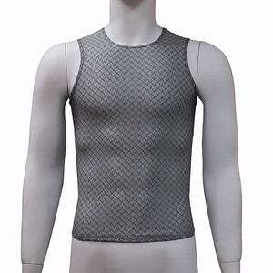 Personalizza canottiera aderente canottiera traspirante canottiera da <span class=keywords><strong>ciclismo</strong></span> da uomo senza maniche - Product Image 2