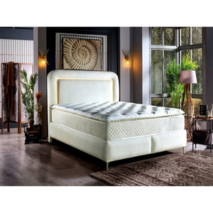 Cama Inteligente Moderna y Lujosa, Ecológica, Tapizada, con Base de Almacenamiento, en Tamaños Individual, Matrimonial, Queen y King, y Tamaños Especiales - Product Image 1